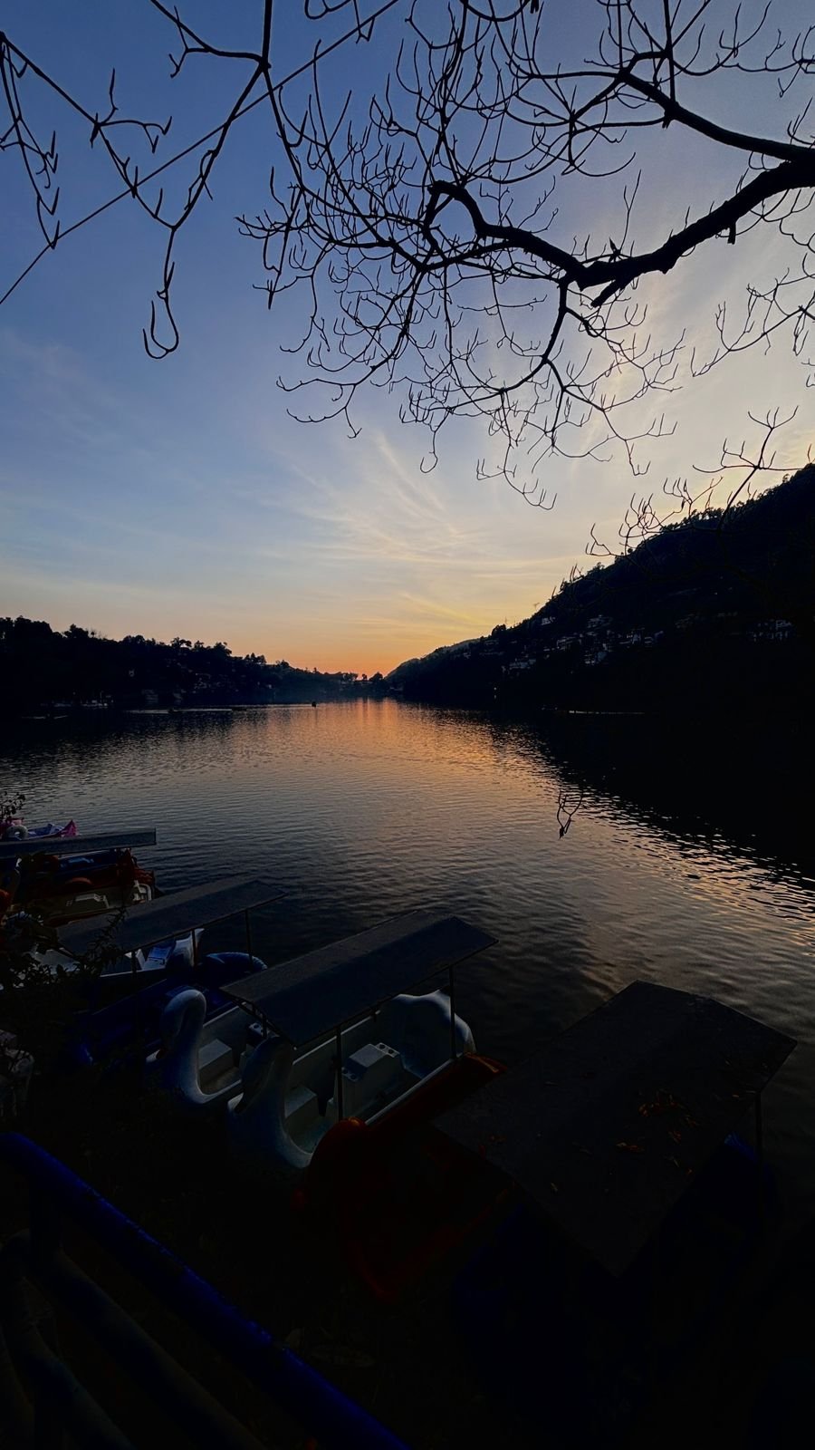 Bhimtal Lake sunset